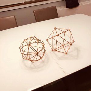 Modern Rose Gold Goemetric Shapes - Home accents!